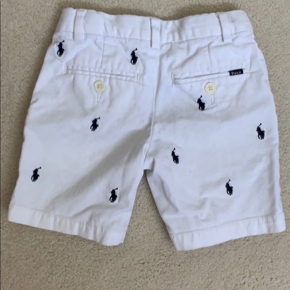 Polo Ralph Lauren white toddler boy shorts - Picture 2 of 3